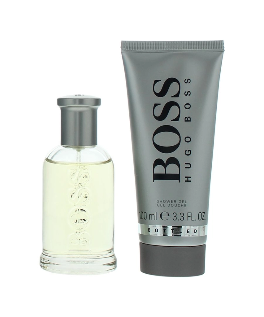 Hugo Boss Mens Bottled Eau de Toilette 50ml + Shower Gel 100ml Gift Set For Him - NA - One Size